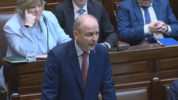 Micheál Martin speaking in the Dáil