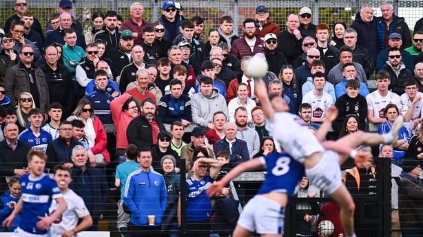 Kildare , Ireland - 19 April 2026; A general view of supporters during the Leinster GAA Football Senior Championship quarter-final match between Kildare and Laois at Cedral St Conleths Park in Newbridge, Kildare. (Photo By Piaras Ó Mídheach/Sportsfile via Getty Images)