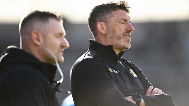 Kilkenny manager Derek Lyng, right, and selector Niall Corcoran