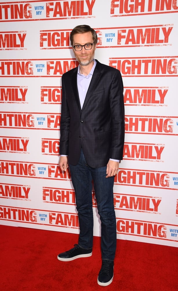 LONDON, ENGLAND - FEBRUARY 25: Stephen Merchant attends the UK Premiere of 