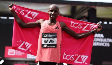 Sawe becomes first man to break two-hour mark in marathon