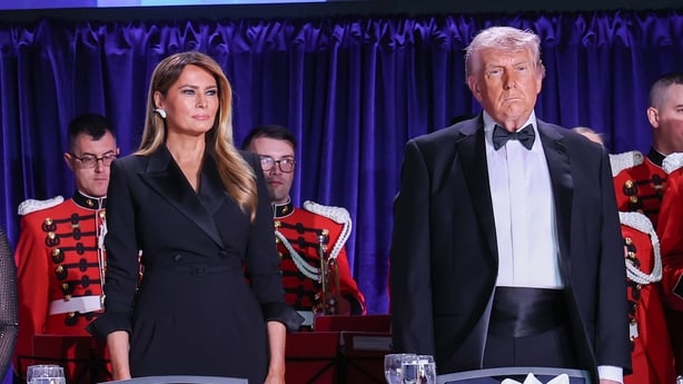 Melania Trump and Donald Trump attend The White House Correspondents Dinner