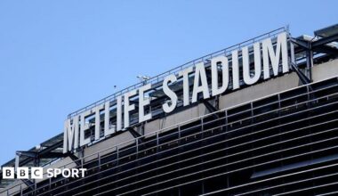 The view outside the MetLife Stadium, host venue of the Fifa World Cup 2026