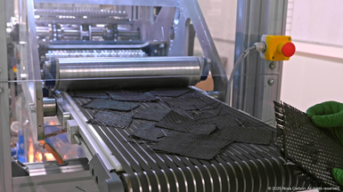 process for realigning recycled carbon fibers