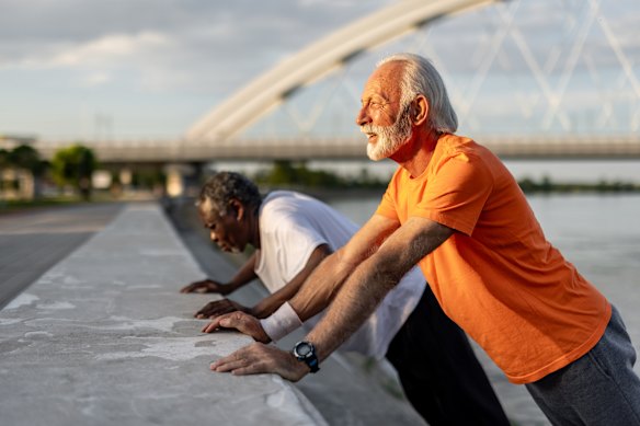 Eccentric exercise such as wall push-ups can be a simple and effective way to build strength, particularly for older populations. 