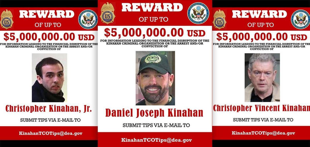 Wanted Posters for Christopher Kinahan's family