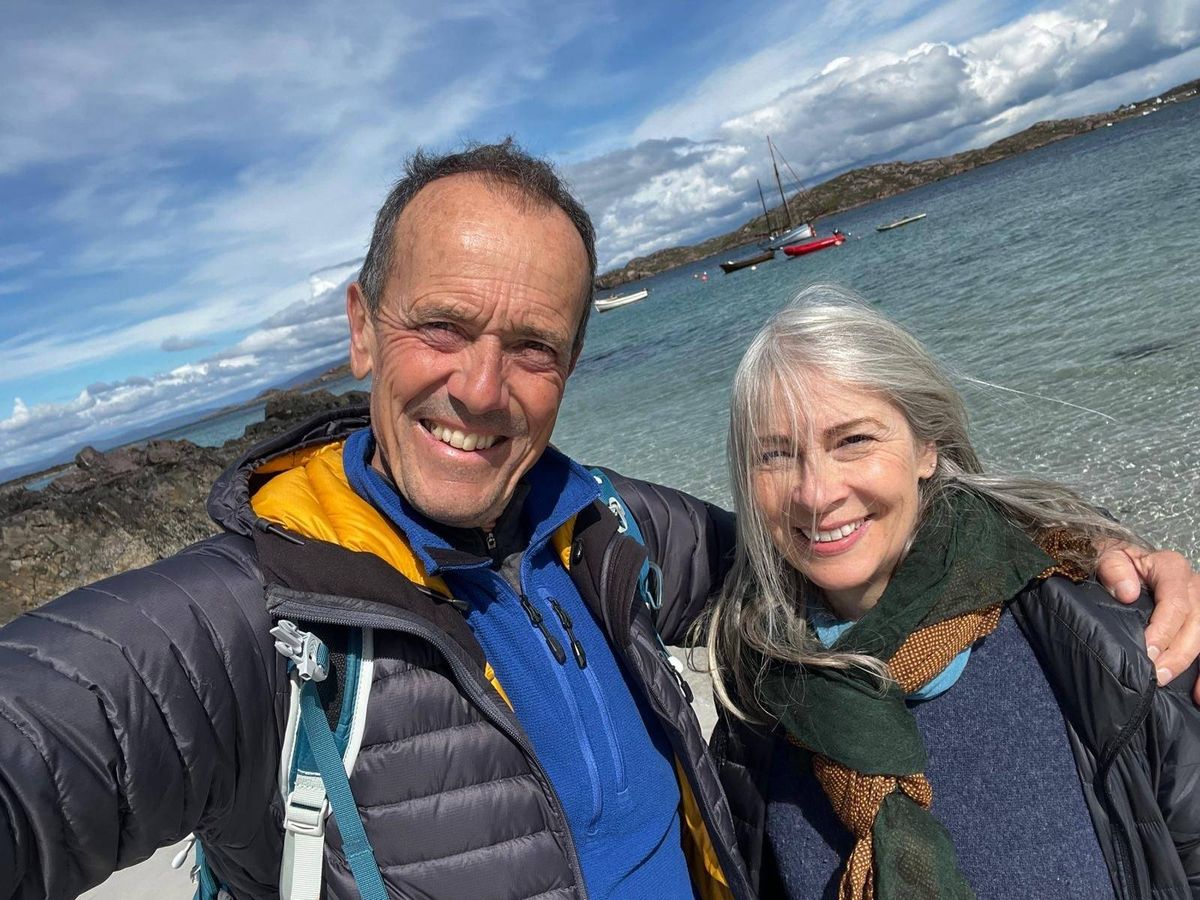 Paul Davies and his wife Carys Davies who died in May last year