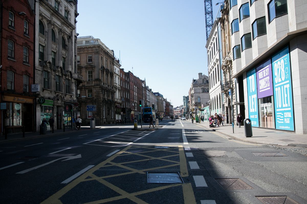 The incident happened on Dame Street on Saturday (file photo)