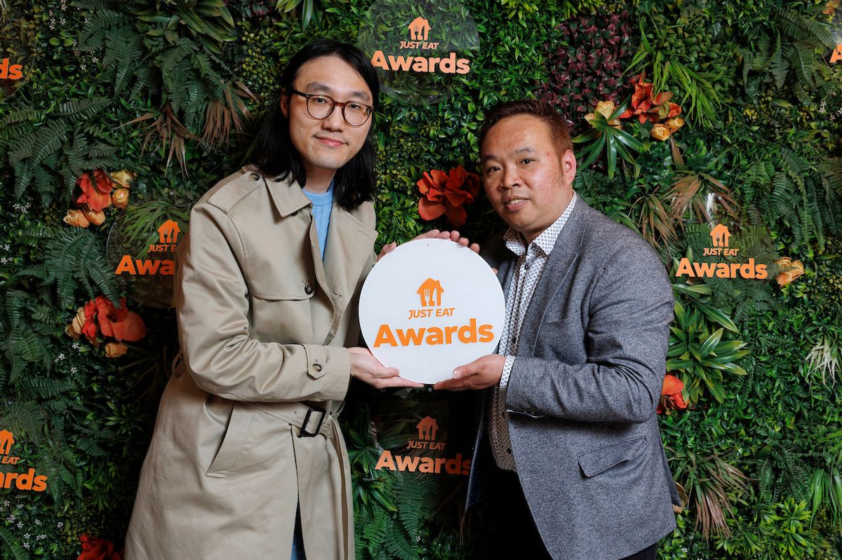 Pictured are Jarlath Wang and Oscar You from Dublin’s Summer Inn, named Best Chain at the 12th annual Just Eat Awards. Thousands of people across Ireland cast their votes, recognising the Just Eat partners who deliver great food and service to communities nationwide. This year’s awards showcase the best food spots across Ireland, from the local heroes and hidden gems, the shortlisted and winning restaurants bursting with talent and flavours. Picture Conor McCabe Photography.