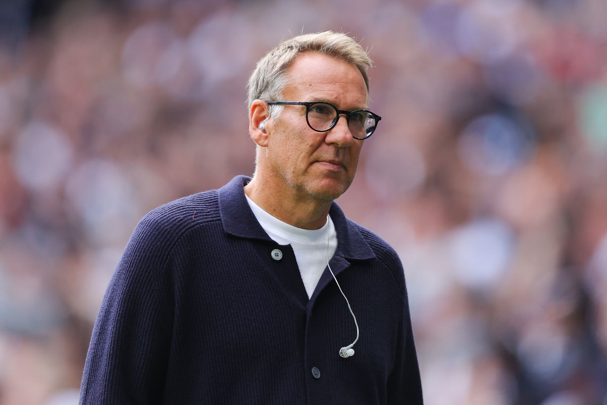 Sky Sports pundit Paul Merson during the Premier League match between Tottenham Hotspur FC and Arsenal FC at Tottenham Hotspur Stadium on September 15, 2024 in London, England. 