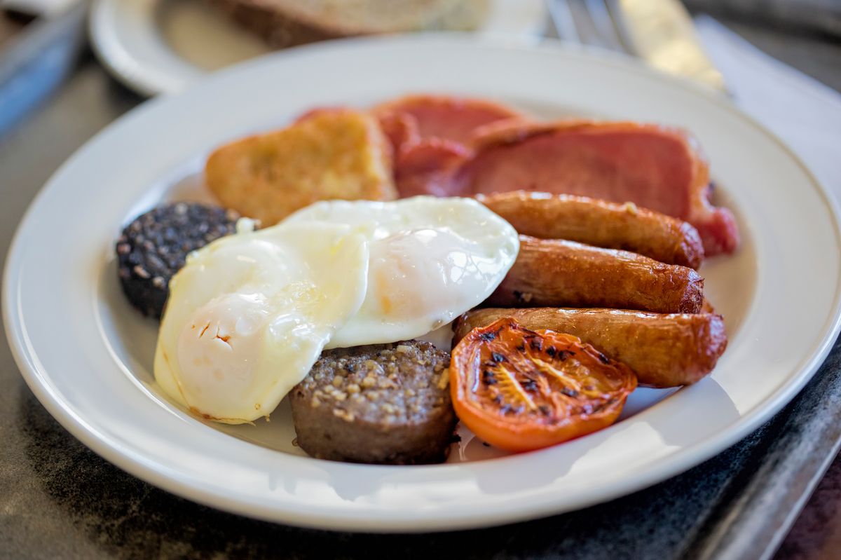 Full Irish breakfast - stock photo