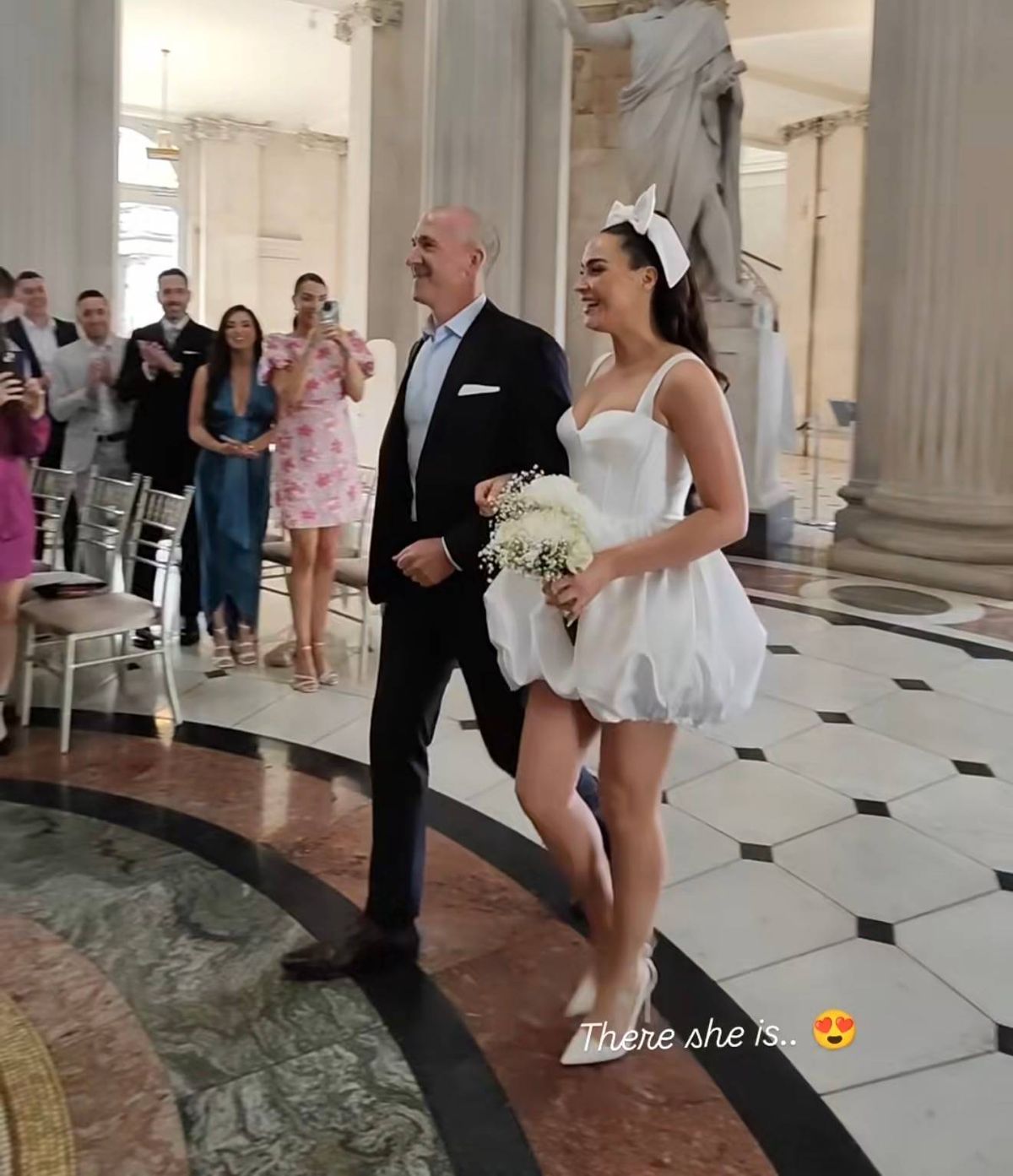 Laura Fox on her wedding day
