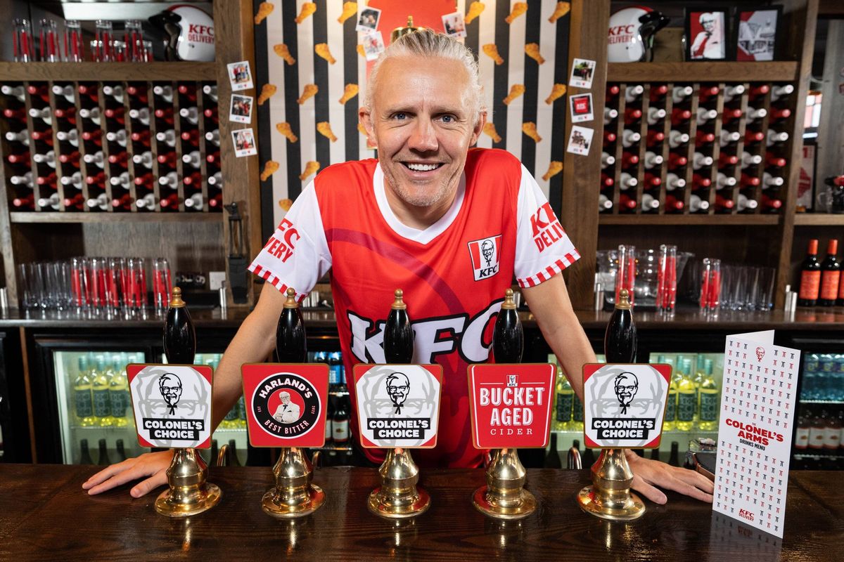 KFC Delivery Announces Jimmy Bullard As Landlord For New Pub The Colonel's Arms In London
