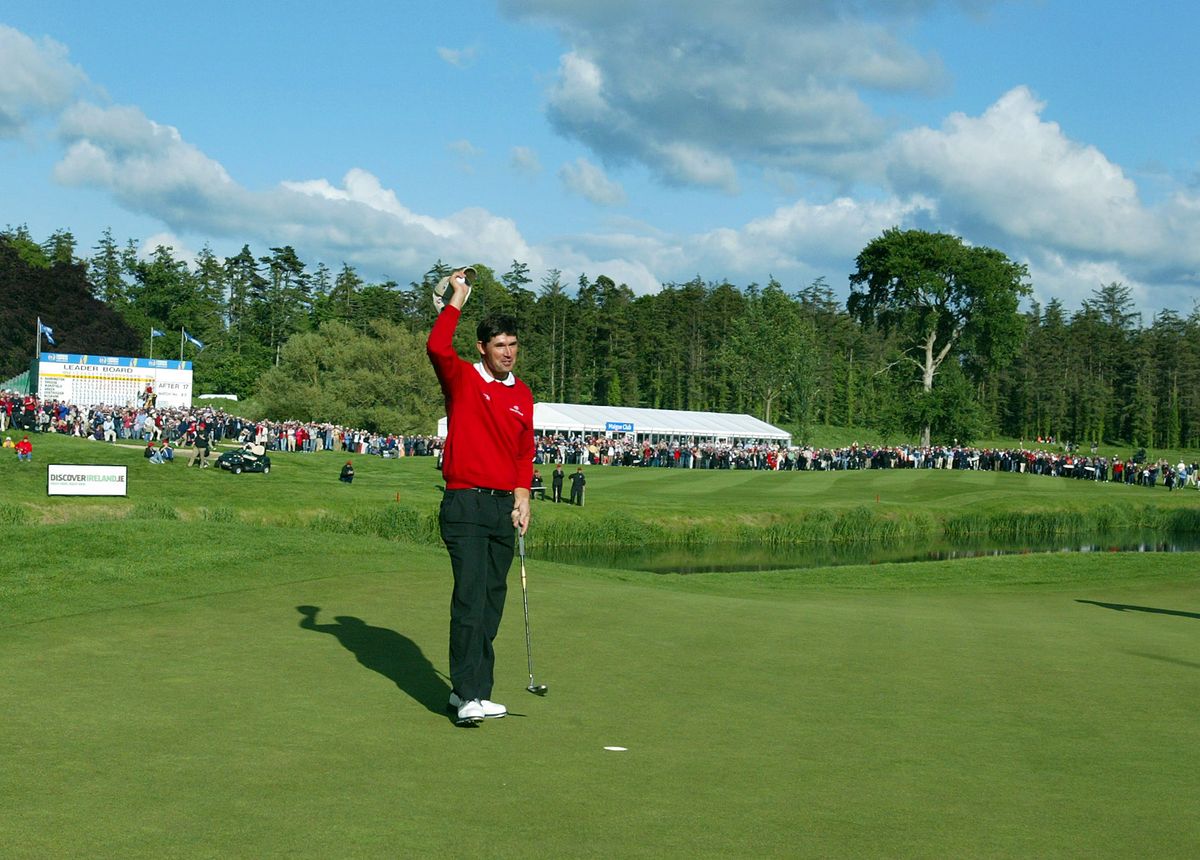Padraig Harrington winning the Irish Open at Adare Manor in 2007