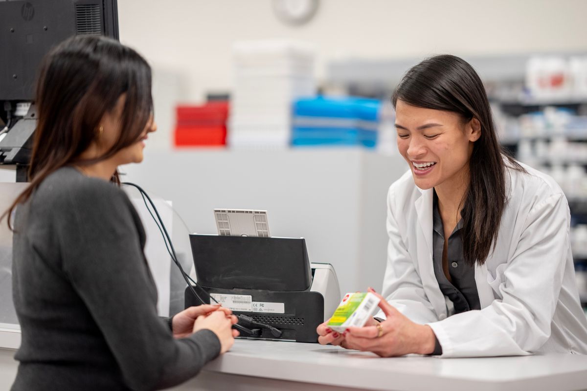 Person buying medication