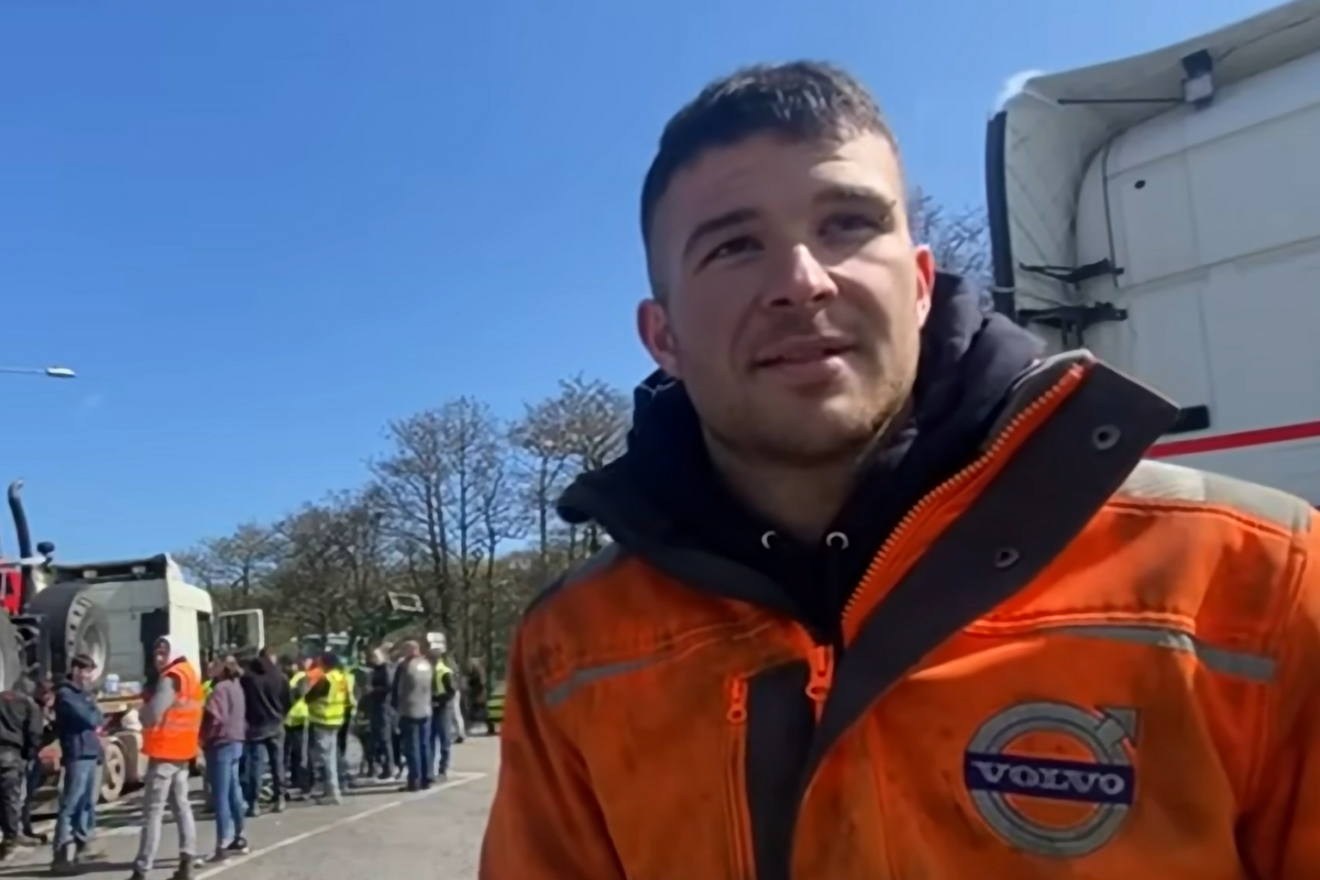 Mark O'Connell at the Whitegate fuel protests