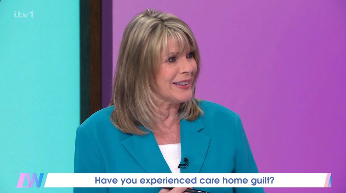 The star, 61, appeared on Tuesday's Loose Women, where the panellists spoke about the important topic "have you experienced care home guilt?"