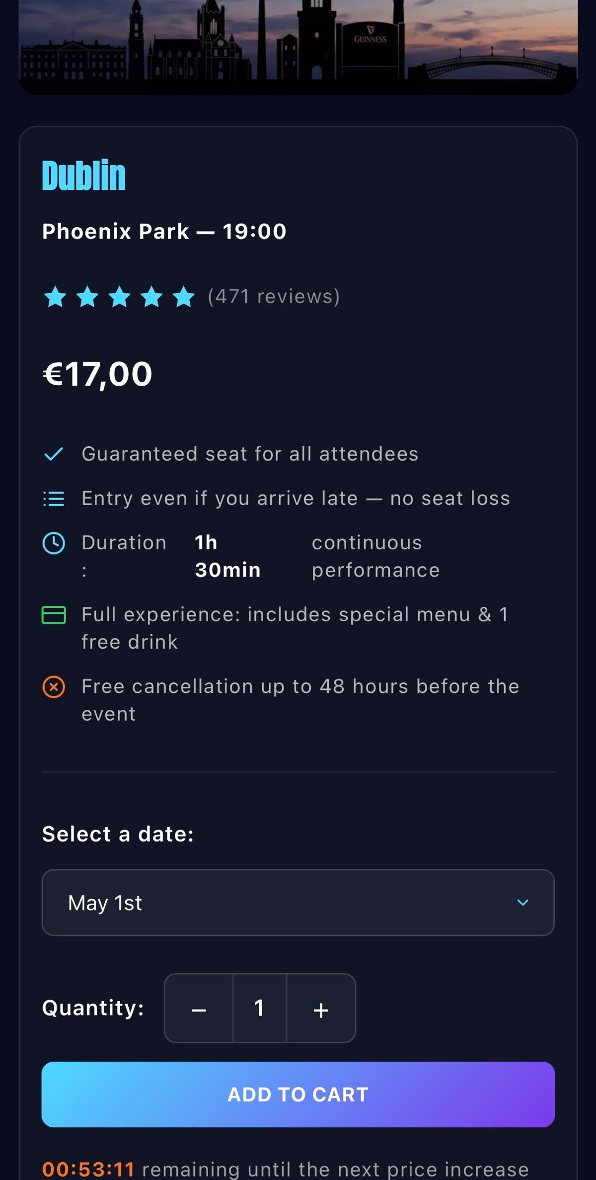The scam website