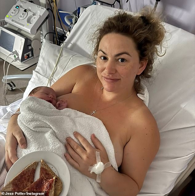 Jess announced in July last year she had welcomed her first child with her fiancé TJ O'Reilly