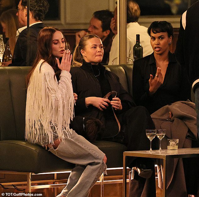 Made In Chelsea star Rosie Fortescue enjoys a night out with Sabrina Elba and makes another swipe at her co-star Lucy Watson as their toxic feud rumbles on