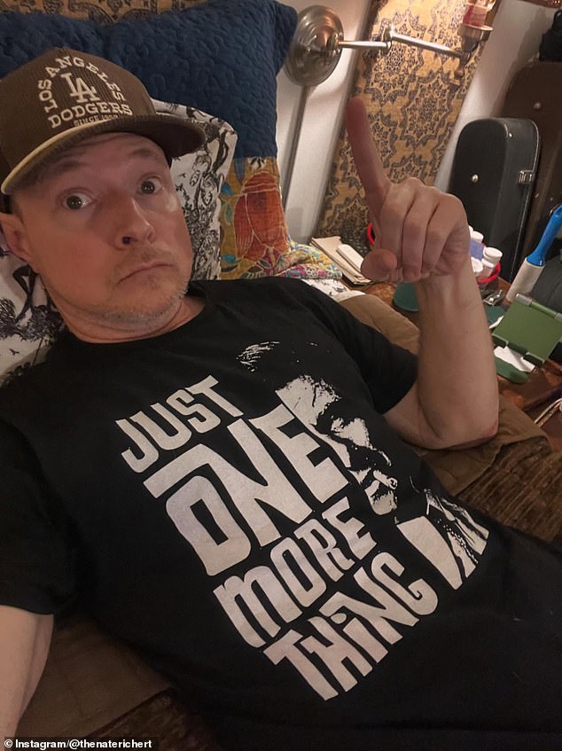 The former TV star is now all grown up and looked a far cry from his all-American image from the 1990s children's show