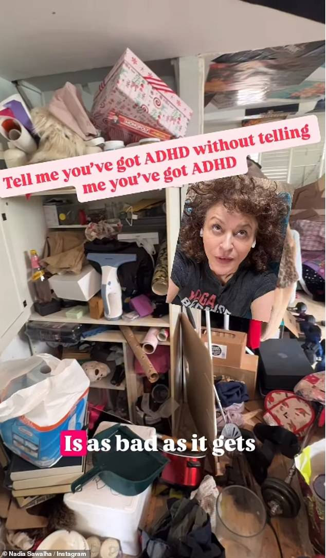 Nadia Sawalha revealed the 'nightmare' of mess that has overtaken her home. The overwhelmed Loose Women panellist, 61, took to Instagram to show off the 'chaos'