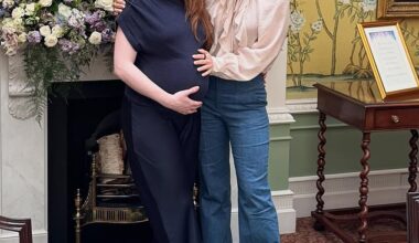 Nicola Roberts enjoyed a reunion with her Girls Aloud bandmate Kimberley Walsh as the pair celebrated the impending arrival of her first child with a lavish afternoon tea
