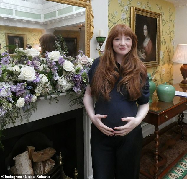 The expectant star shared last month she'd 'safely' made it to her third trimester