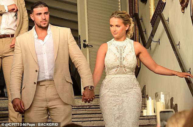 Molly-Mae and boyfriend Tommy Fury at the Barbados wedding where they stayed at a beachfront property in Holetown, St James