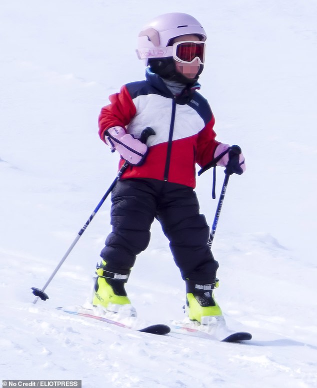 The girls were taken on a winter escape in the French Alps for a ski getaway where they stayed in a stunning private chalet