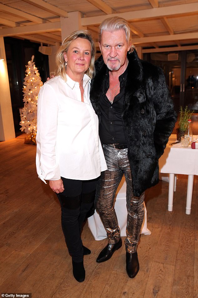 Singer Johnny Logan and his wife Tanja Surmann back in December 2017