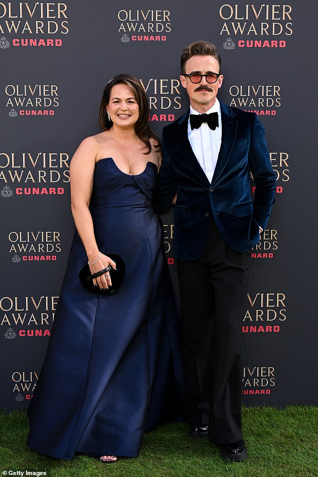 Tom Fletcher, 40,  who is the songwriter for Paddington: The Musical, was joined by his glamorous wife Giovanna, 41