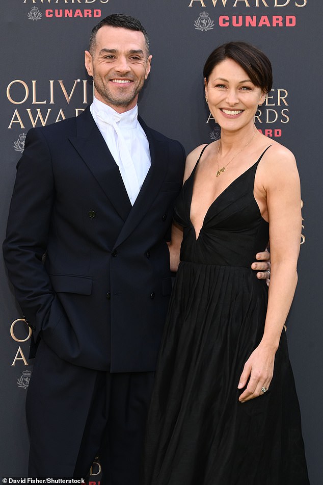 Emma, 50, and Matt Willis, 42, were dressed to impress for the ceremony. Emma supported Matt during his starring role as the Emcee in the West End production of Cabaret