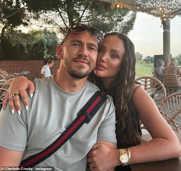 Last month Charlotte's fiancé Jake Ankers, with whom she shares daughters Alba Jean, three, and 14-month-old Pixie, was rushed to hospital with 'severe chest pains.