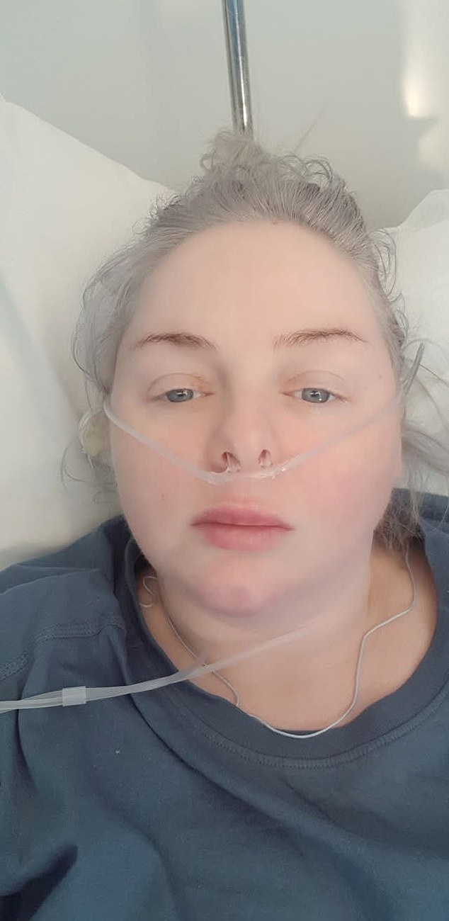 Michelle after she returned to Ireland following the surgery in Turkey