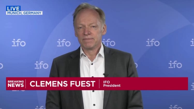 Ifo president Clemens Fuest says German companies fear 'trouble ahead'