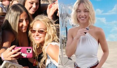 Sydney Sweeney pops up at Stagecoach, delights female fans and flings underwear