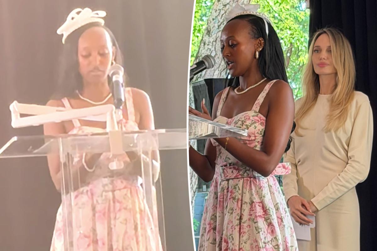Angelina Jolie's daughter Zahara makes rare comment about actress in touching speech