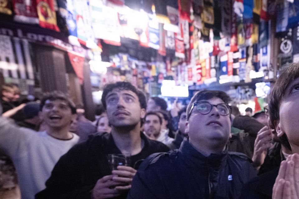 Italy supporters watch the World Cup play-off final against Bosnia-Herzegovina in Rome last month. Italy lost the match in a penalty shoot-out and failed to qualify for a third straight World Cup. Photo: Tiziana Fabi/Getty
