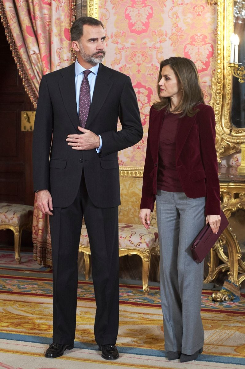 Queen Letizia and King Felipe VI at the Princess of Girona Foundation (2016)