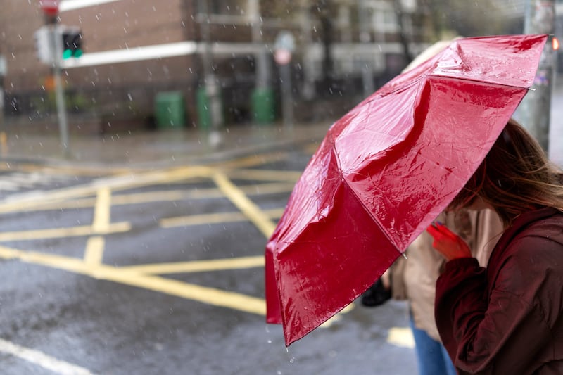 Rain in Dublin. Photograph: Chris Maddaloni