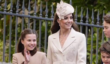 Kate Middleton Looks Elegant in a Cream Self-Portrait Dress for Easter Sunday Services
