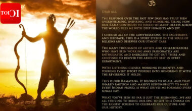 'Ramayana' producer Namit Malhotra responds to 'Rama' buzz; assures fans 'What you've seen so far is just the beginning'﻿﻿﻿ |