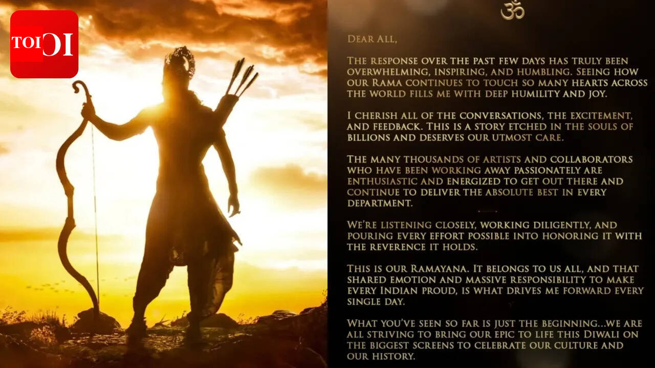 'Ramayana' producer Namit Malhotra responds to 'Rama' buzz; assures fans 'What you've seen so far is just the beginning'﻿﻿﻿ |