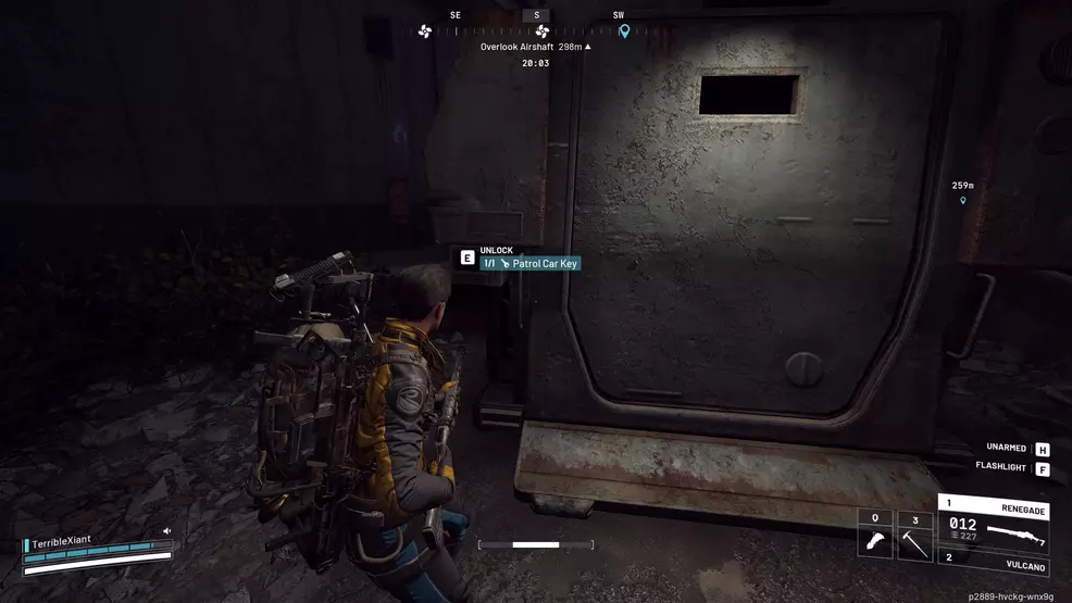 Using the Patrol Car Key in ARC Raiders.