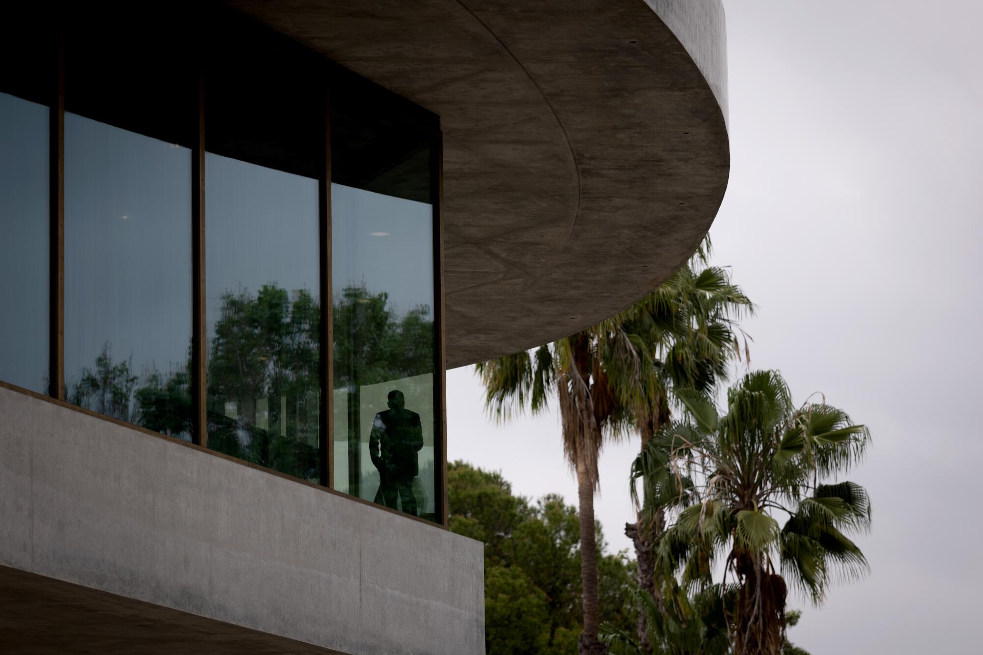 The exterior of LACMA's new David Geffen Galleries.
