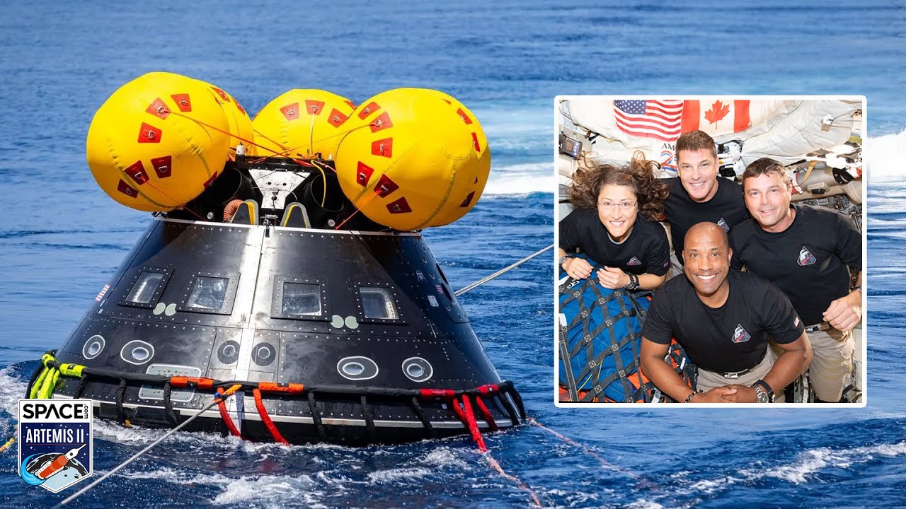 Watch live! Artemis 2 astronauts return to Earth after historic moon mission - YouTube