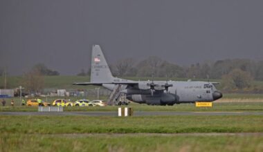 Man arrested at Shannon Airport and allegedly causing damage to US military aircraft