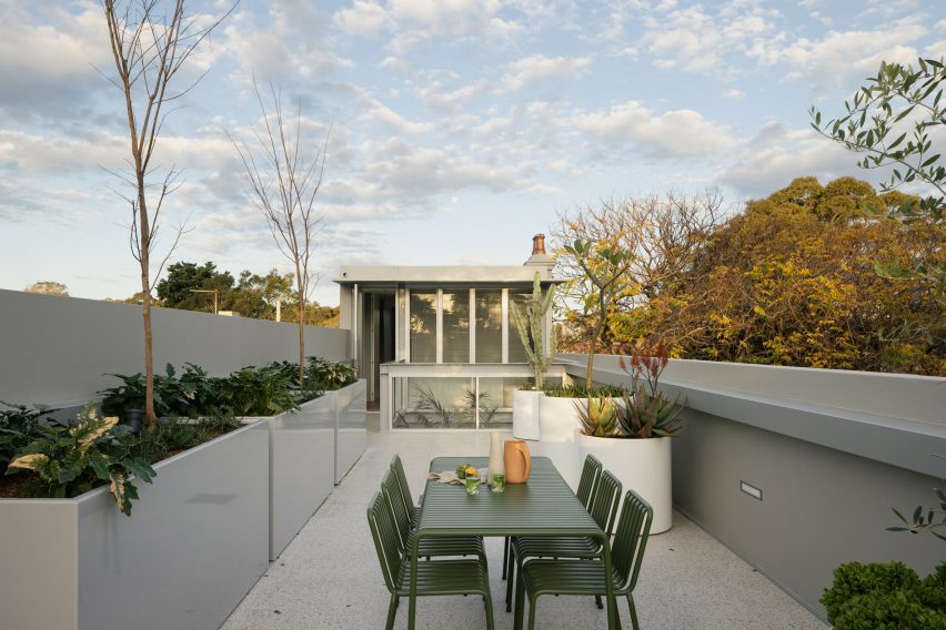 The Corner House's rooftop terrace