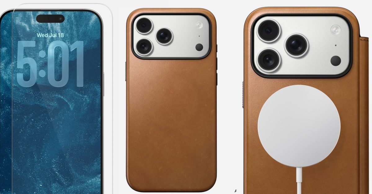 Nomad's new Camino leather iPhone 17 Pro/Max cases are 20% off with a FREE screen protector